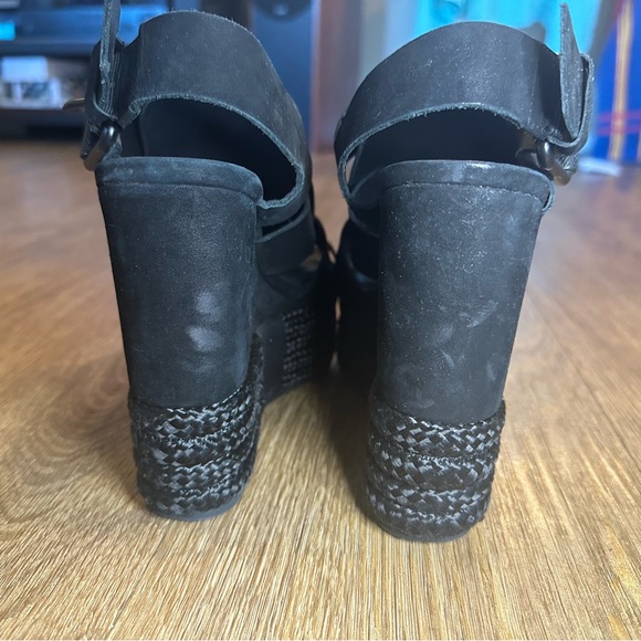 AllSaints Marzee Wedge Sandals - Picture 8 of 9